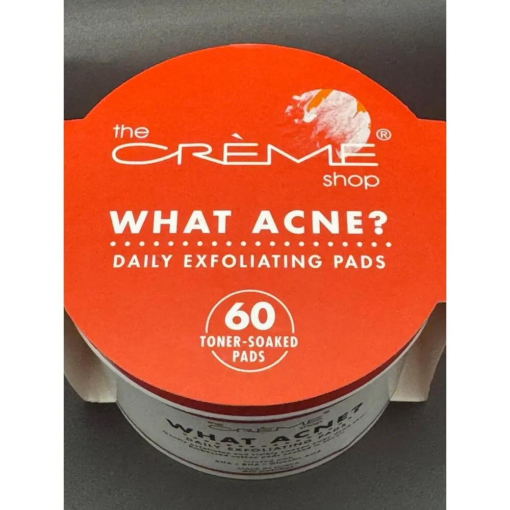 The Crème Shop What Acne Daily Exfoliating Pads Skincare 60 Toner-Soaked Pads